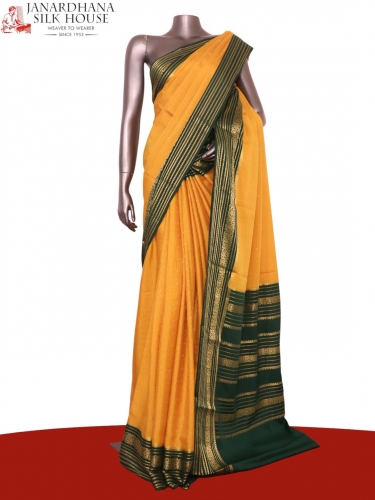 Pure Mysore Crepe Silk Saree